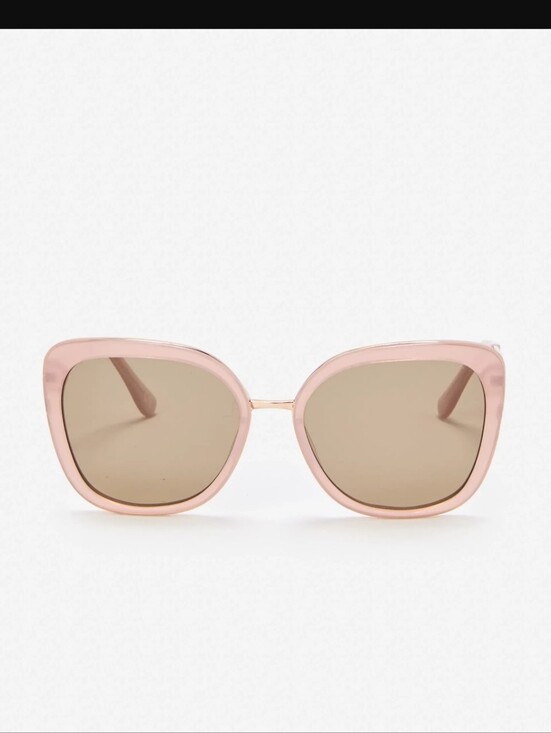 J. McLaughlin Cafe Light Pink Frame Sunglasses with Brown Lenses main image 6